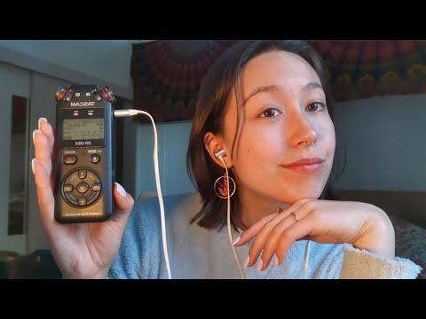 ASMR | Playing with Tascam's 'Ears' - scratching, cotton bud, mouth sounds, sksk