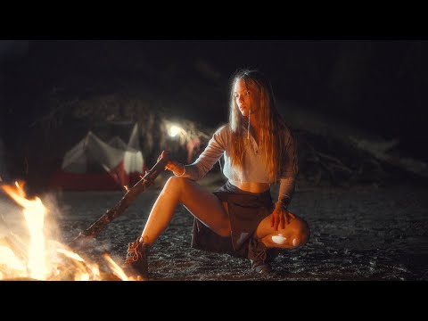 SOLO ASMR CAMPING🏕: LONELY YOUNG GIRL RELAXING IN THE TENT🥰