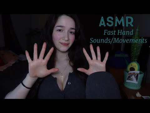 ASMR  Fast Hand Sounds/Movements (No Talking) ~ Background ASMR For  Studying, Sleeping, Relaxing