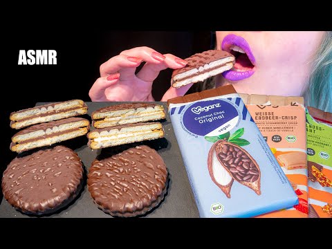 ASMR: CHOCOLATE DOUBLE COOKIES & CHOCOLATE BARS | Chocolate Plate 🍫 ~ Relaxing [No Talking|V] 😻