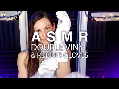 ASMR double dishwashing gloves & vinyl gloves (guaranteed relaxation)