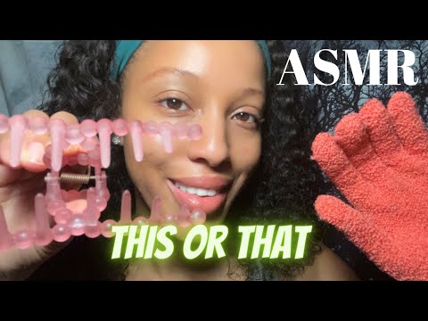 THIS OR THAT ASMR | WHICH TRIGGER GIVES YOU THE MOST TINGLES 🤩 Trigger Assortment (looped)