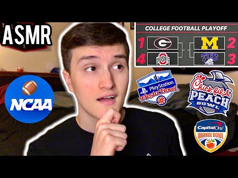 [ASMR] Predicting The NCAA College Football Bowl Games 🏈💤