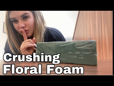 [ASMR] Floral Foam ~ Crushing, Squishing, DESTROYING