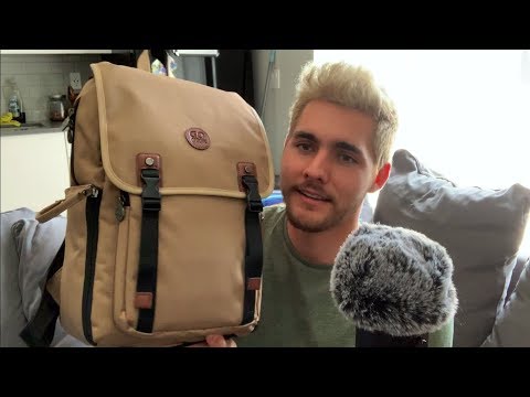 ASMR - What's In My Bag? (Tapping & Scratching, Male Whisper)