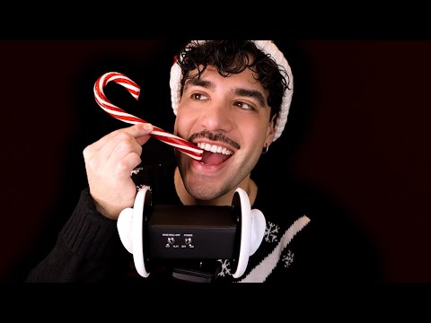 ASMR Christmas candy eating