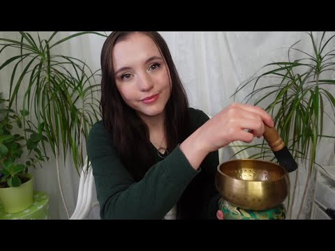 [ASMR] Humming, singing bowl and tuning forks for soothing background sound Zzzz...
