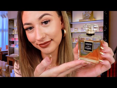 ASMR Relaxing Perfume Store Roleplay 🌸(Glass Tapping & Soft Whispering)