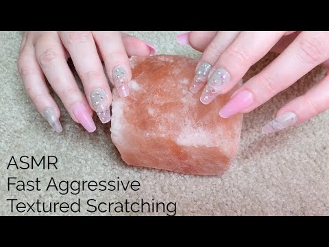 ASMR Fast Aggressive Textured Scratching-No Talking