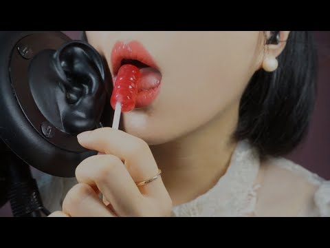 [ASMR] Lollipop Eating Mouth Soundsㅣ사탕 이팅사운드 입소리ㅣ飴をなめること、口の音