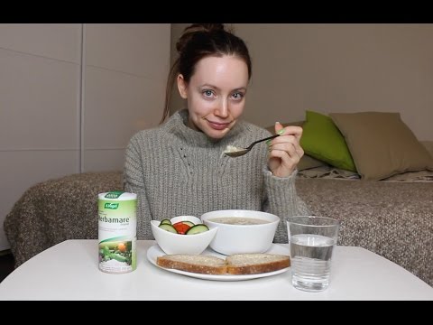 ASMR Whisper Eating Sounds | Cauliflower Soup & Bread
