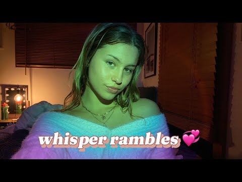 ASMR whisper rambling about life and tapping on things 🍃