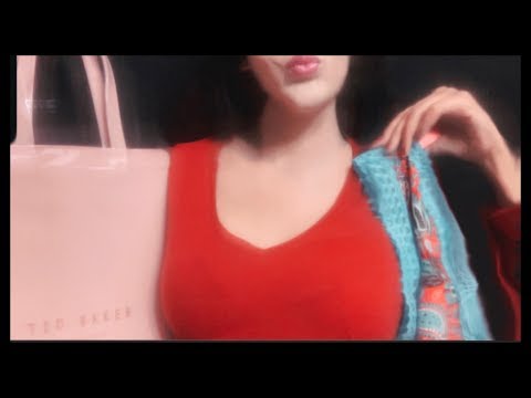 ASMR Tapping and Fabric Sounds - Haul! (Ted Baker Hand Bag, Lingerie)