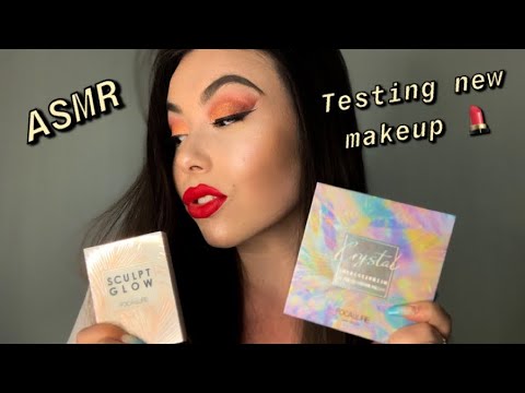 ASMR TESTING NEW MAKEUP PRODUCTS!