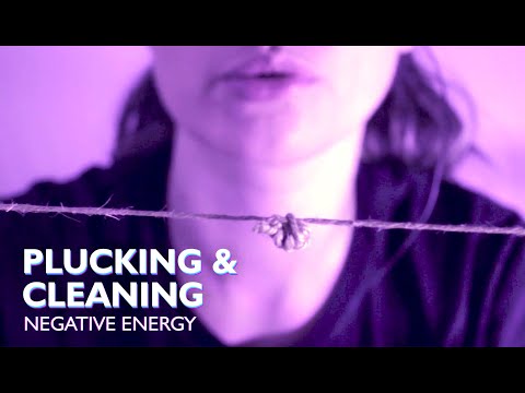 ASMR PLUCKING NEGATIVE ENERGY WITH A STRING, ASMR PLUCKING PULLING, ASMR CLEANING ENERGY, ASMR MOUTH