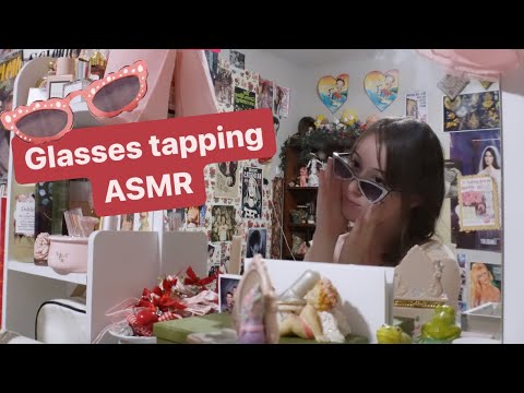 ASMR tapping on glasses👓