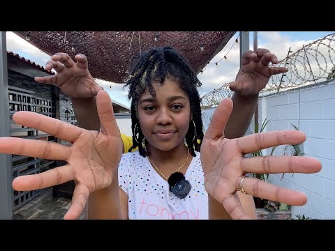 ASMR- Relaxing Hand Movements For Guaranteed Sleep 🥰💤 (OUTSIDE ASMR, NATURE SOUNDS, LAYERED VISUALS)