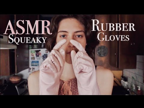ASMR Rubber Gloves/Hand movements/Squeaky