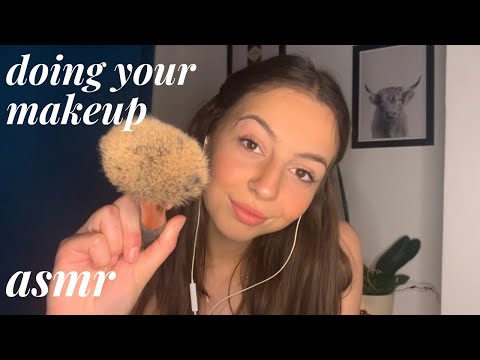 ASMR - Doing Your Makeup (Tapping and Mic Brushing)