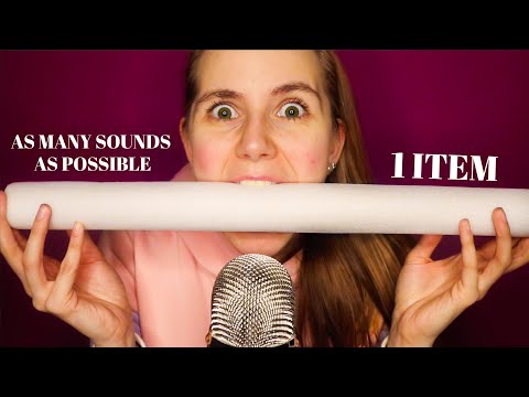ASMR As Many Sounds As Possible with 1 Item