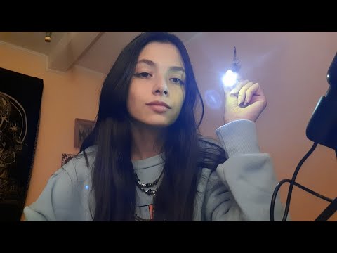 ASMR light triggers ~ follow the light with hand movements and ticking sounds