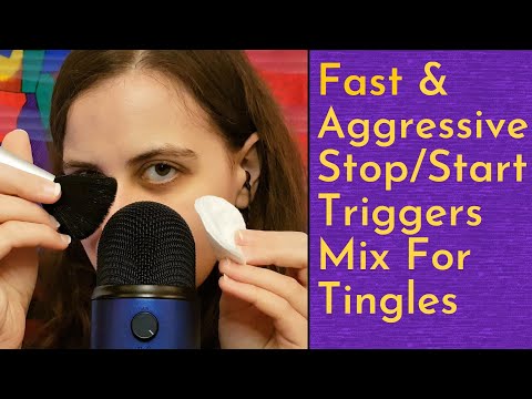 ASMR Fast & Aggressive Stop/Start Triggers To Get Your Tingles Back - Anticipatory Triggers