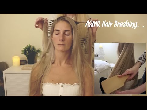 ASMR Relaxing hair brushing and massage | soft spoken
