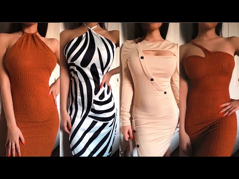 ASMR SHEIN Try On Clothing Haul (Fabric Scratching, Purses, Earring, Glasses) Shein For All