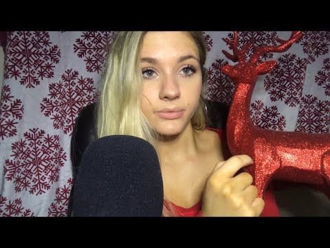 ASMR- CLOSE WHISPER- Tracing/ Personal Attention to Holiday Objects❄️