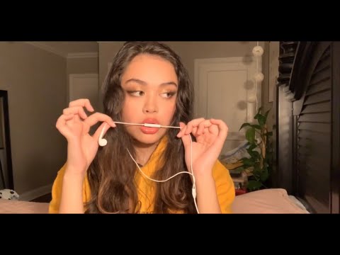 Lo-Fi ASMR eating the earphone mic mouth sounds