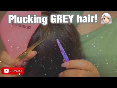 ASMR| Part 1: Video has been requested ALOT, Plucking grey hair of the mannequin (Tingles)