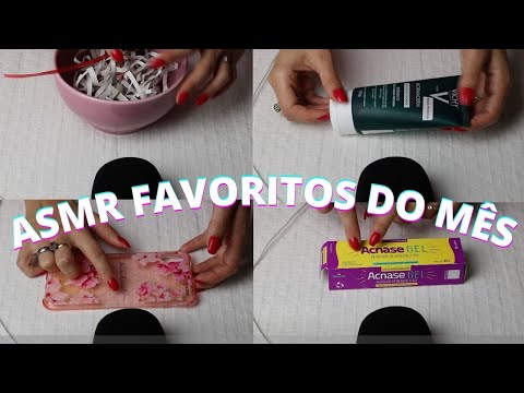 ASMR FAVORITOS DO MES ABRIL + TAPPING -  Bruna Harmel ASMR