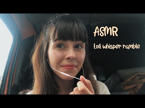 ASMR lofi whisper ramble ( let's chat!)~ unintentional rain sounds in the background