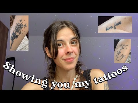ASMR Showing You My Tattoos, The Meaning Behind Them And Tracing Them