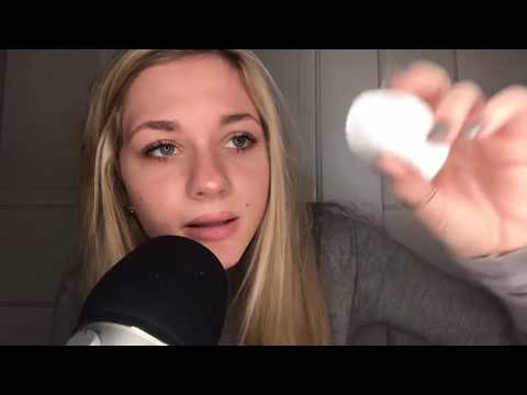 ASMR- CLOSE UP ear to ear- taking care of you/ affirmations for sickness/ slow whisper/ personal at