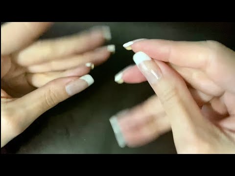 ASMR Finger Fluttering & Fast Hand Movements/Sounds with Long Nails (Up Close)