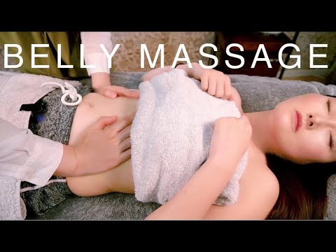 【ASMR】お腹のマッサージ音／Belly massage sounds,gurgling