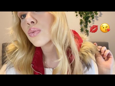 Icy Kiss Sounds🥶 ~UP CLOSE~ Lipgloss, Hand Movements, Mouth Sounds ASMR