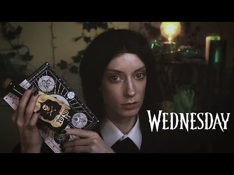ASMR | An Intrigued Wednesday Addams Welcomes YOU to the Family ☠️ (Observing you, Compliments)