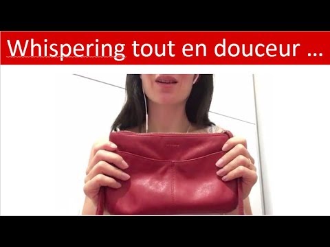 { ASMR Français LUXE } sac rouge * whispering * tapping * chuchotement