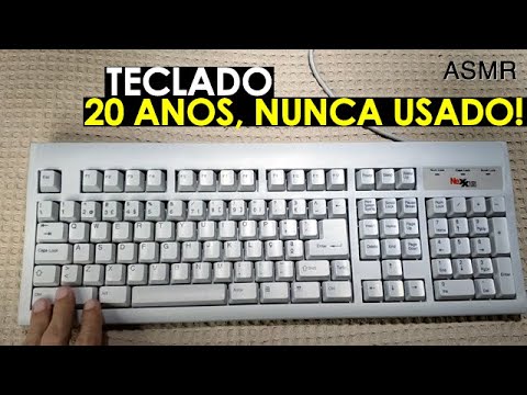 ASMR SONS DE TECLADO (teclado de 2001 nunca usado!)