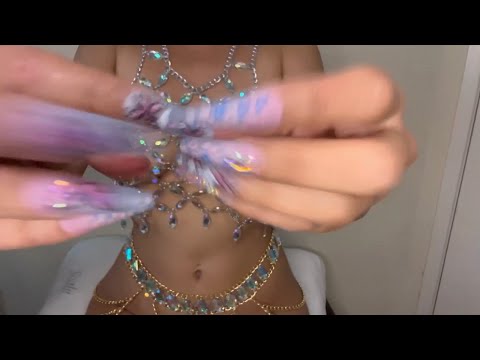 ASMR 💕✨nail sounds with Jewels 💎