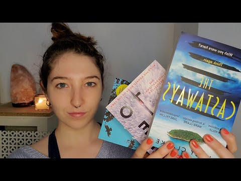 ASMR book haul & whisper ramble | relaxing sounds for sleep & anxiety relief