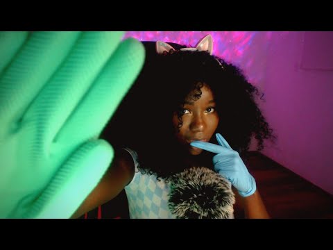 ASMR| Spit Painting You With Different Gloves💦 Gloves Sounds & Mouth Sounds