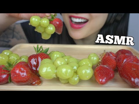 ASMR CANDIED FRUITS *EASY TANGHULU RECIPE (CRACKLING EATING SOUNDS) NO TALKING | SAS-ASMR