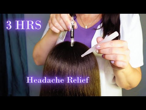 ASMR Headache & Migraine Relief | 3 HOURS of Pain Treatment