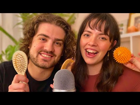 My Boyfriend Tries ASMR!! (for the first time)