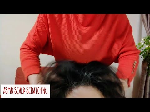 ASMR with my mom * SCALP SCRATCHING MASSAGE * HEAD TAPPING * NO TALKING *
