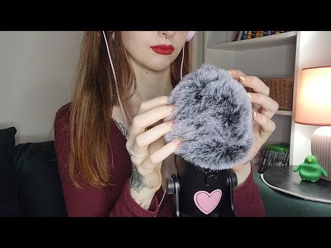 whispered asmr - trying on new mic covers