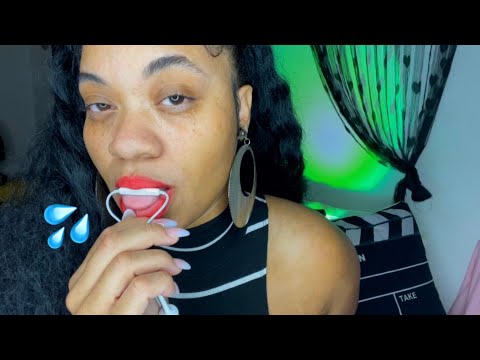 ASMR 👅💦MIC LICKING & NIBBLING/TONGUE FLUTTER /MOUTH SOUNDS